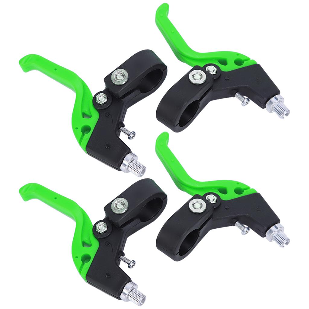 Children Bicycle Brake Levers Ergonomic Adjutable Handle for 22.2mm 0.9in Handlebar Diameter Black Green
