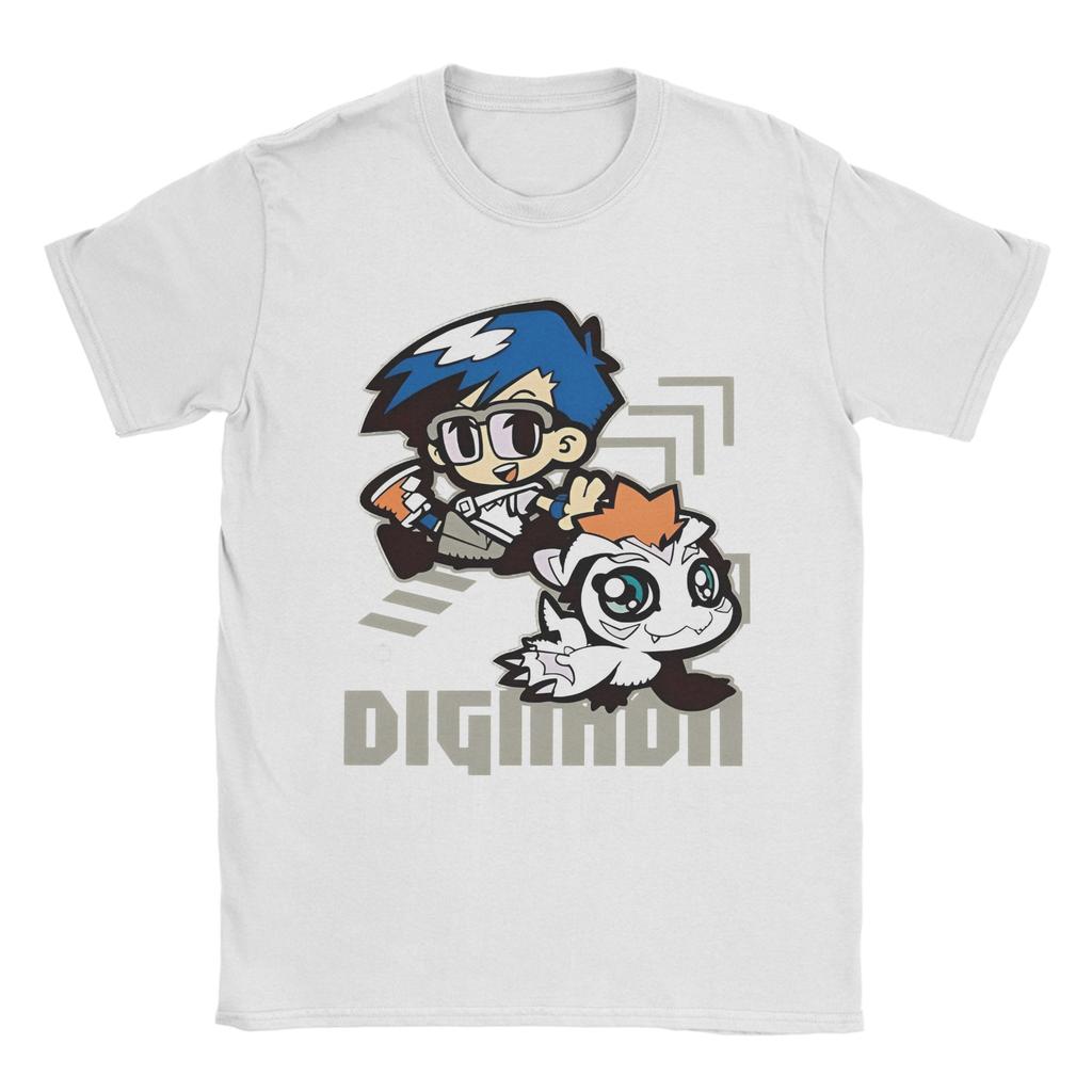 Hip Hop Digimon Adventure Joe Gomamon Tshirt Men Crewneck Short Sleeve Clothing  Cotton Summer Top Tee