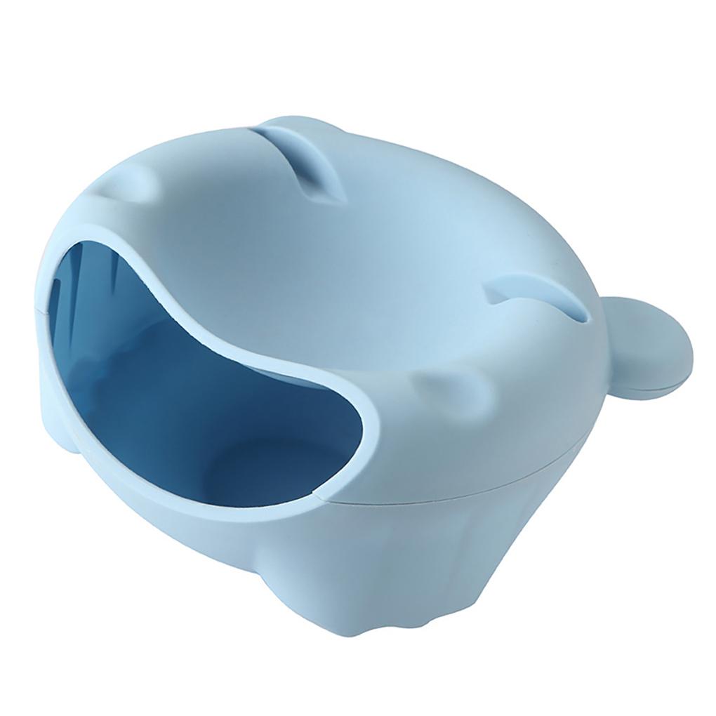 

Тарелка для закусок, 2 слоя, фруктовое блюдо для орехов, пластиковая коробка для хранения, настольный мусорный бак, держатель для телефона синий