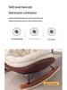 Penguin Luxury Balcony Recliner: Honeycomb Button Metal Rocking Chair