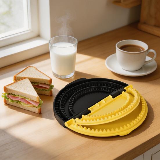 Smørbrødform Matkvalitet Varmetålig Plast Smørbrødmaskin Forsegler Pressverktøy DIY Frokost