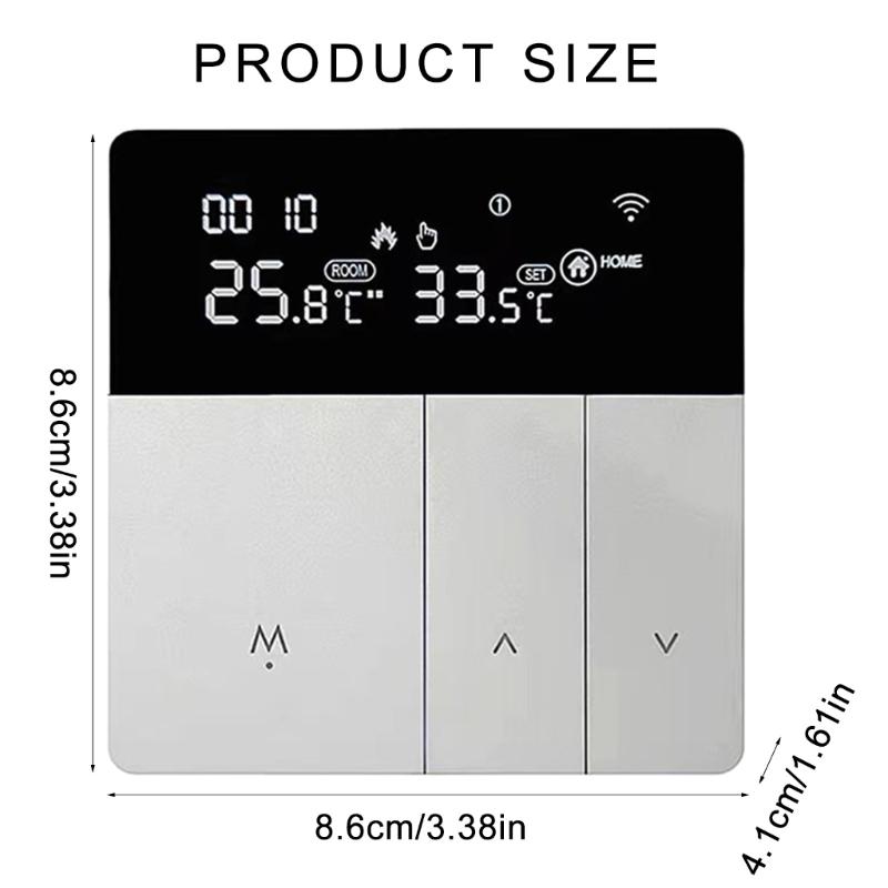 Upgrades Programmable Intelligent Thermostat Touchscreens Temperature Controller for Electric Water Gas Boiler Heating