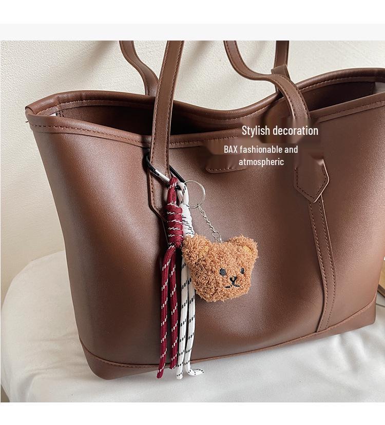 Women's Large Capacity Fashion Tote Bag - 2025 Korean Design, Versatile Casual Shoulder Bag for Daily Commuting