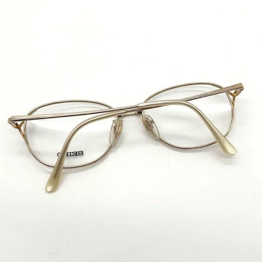 [USED] Seiko Eyeglasses, Eyeglass Frames, Old Vintage Fashion Glasses, Logo