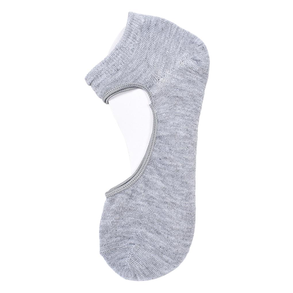

Women Yoga Pilates Short Cotton Socks Anti Open Top Backless Breathable Sports Socks светло-серый