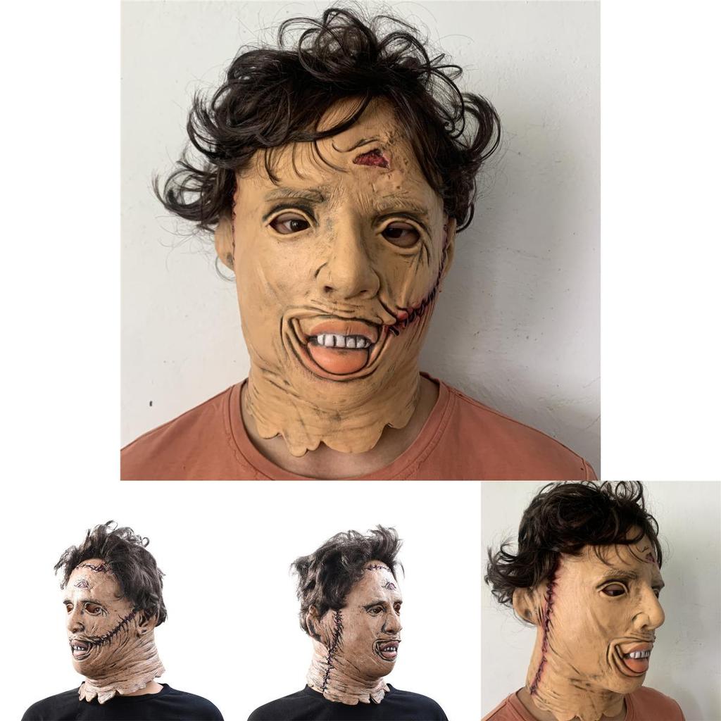 The Texas Chainsaw Massacre Saw Horror Mask Latex Role Play Costume For Halloween Party