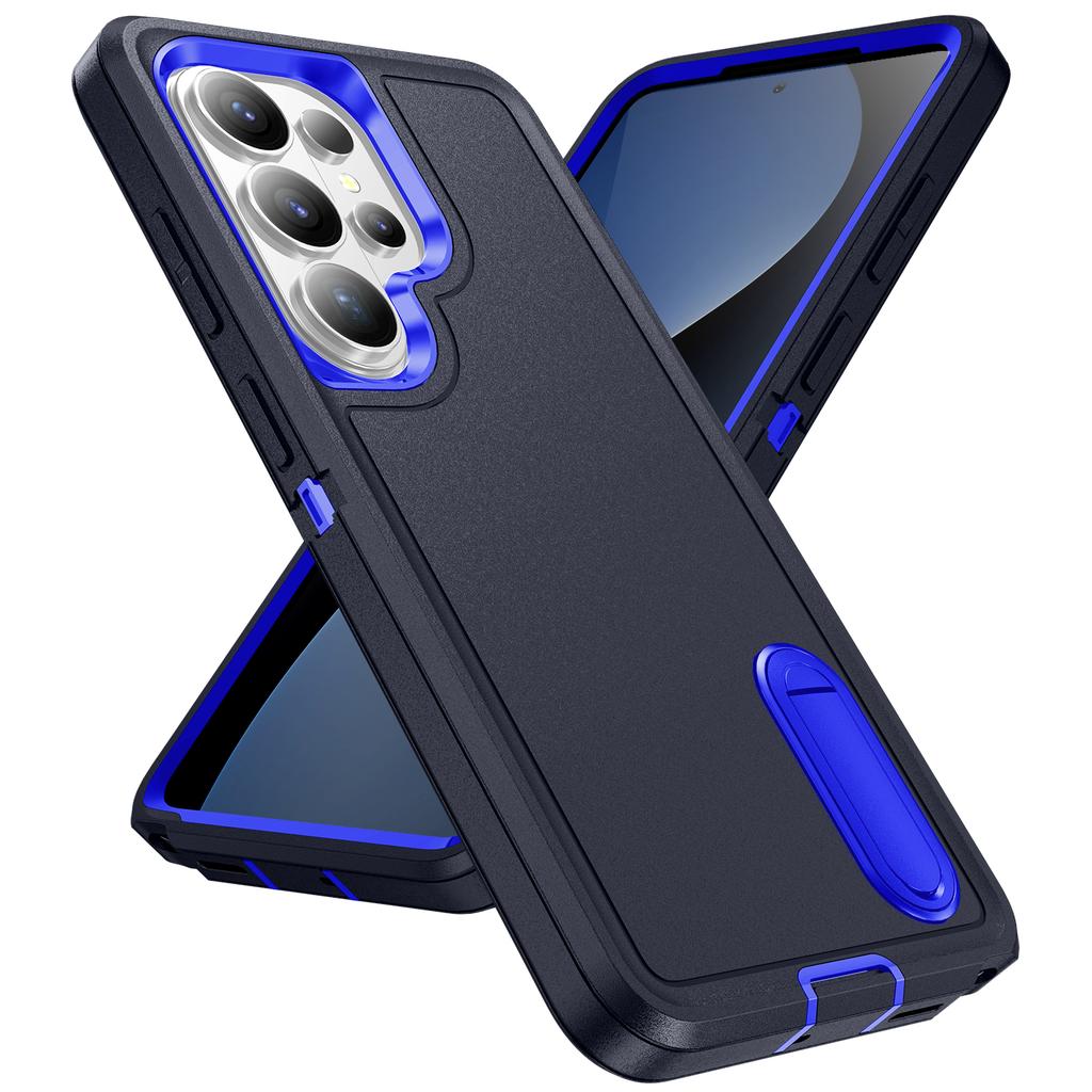 3IN1 Defender Anti-Slip Folding Kickstand Cover for Samsung S26 Ultra S25 S24 S23 S22 Plus Heavy Armor Ott-Box Shockproof Case