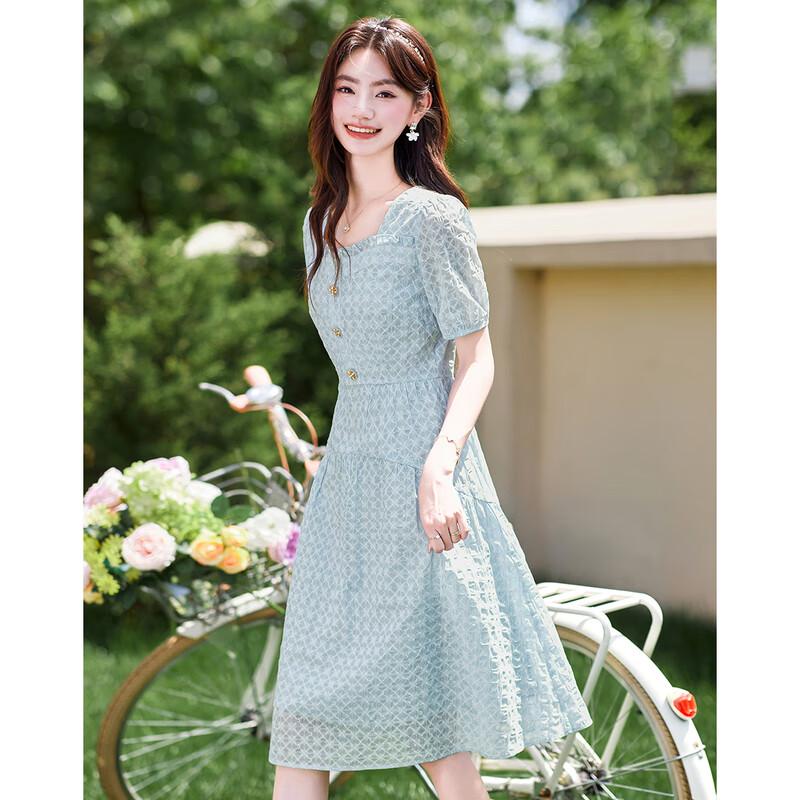 2025 Summer French Romantic A-Line Midi Dress