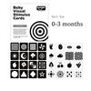Montessori Baby Visual Stimulation Card Toy Black and White Flash Cards High Contrast Visual Stimulation Learning Toys for Baby
