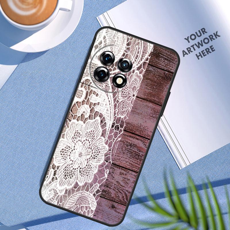 

Western Rustic Barn Wood Lace Case For OnePlus Nord CE 5 3 4 Lite N20 N30 OnePlus 15 13 12 11 10T 13T 13R 8 9 10 Pro Cover OnePlus Nord N20