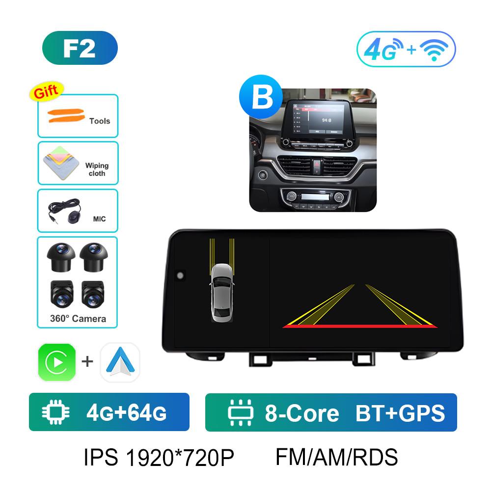 Android Intelligent System DSP Stereo for Kia Sportage 2018 - 2019 Wireless Carplay 12.3 Inch Touch ScreenCooling Fan Bluetooth