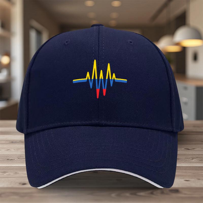 1 Adjustable Sandwich Baseball Cap with Colombia Flag Print Lightweight Womens Hat Colombia Mens Sun Hat