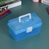 Clear Plastic Art Storage Box Watercolor Oil Painting Supplies Multipurpose Case Portable for Artists Students