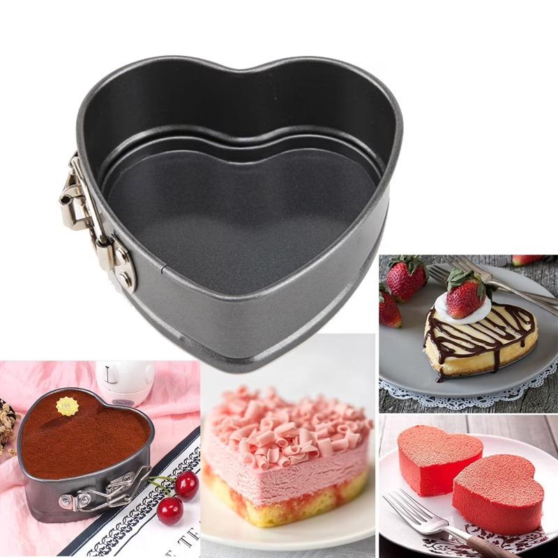 Premium Non-Stick Steel Baking Pan with Adjustable Bottom Lock for Mousse Cakes Desserts and Pastries Oven-Safe Cake Mold