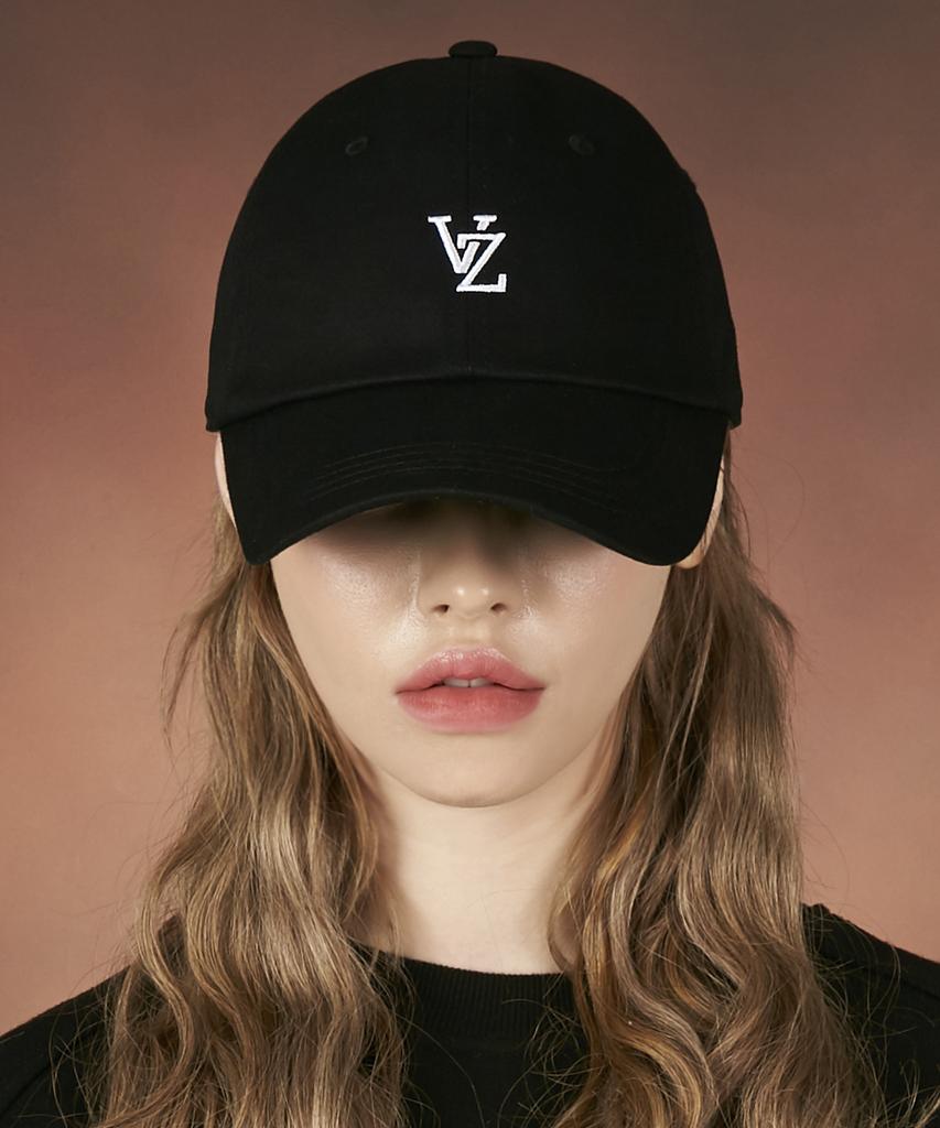 Bajal Monogram Soft Oversized Ball Cap Black