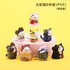 New Anime Naruto Doll Figures Cute Handmade Cake Decoration Naruto Cat Model Hand Birthday Gift 8Pcs