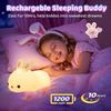 colors cute rabbit children's night light, rechargeable, baby night light, toddler bedroom night light, suitable as a gift