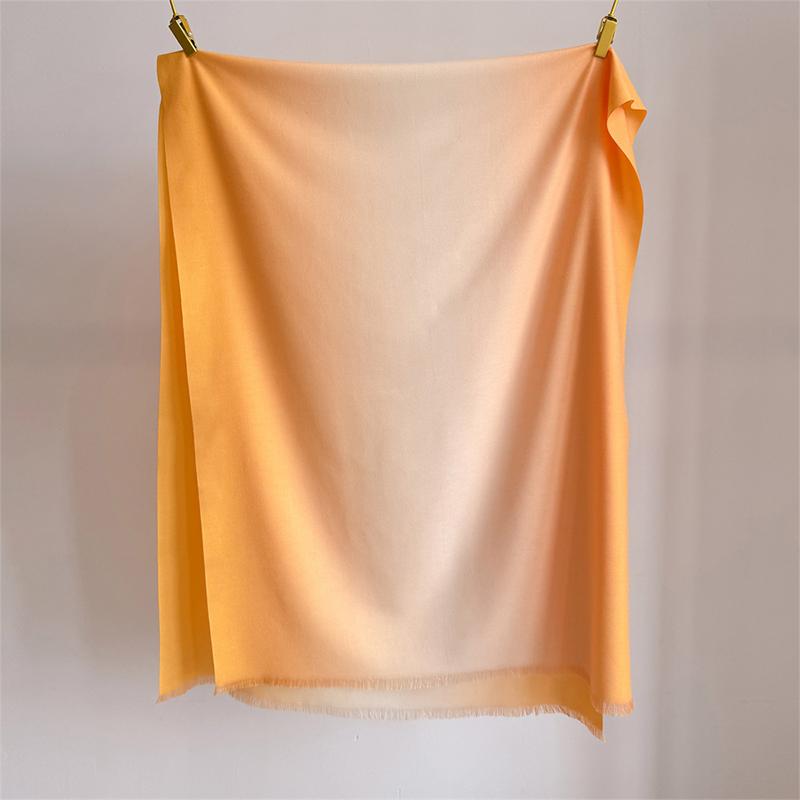 80*200cm Winter Warm Gradual Color Women Scarf Thick Cashmere Large for Pashmina Shawl Wraps Bufanda Female with Tassel Scarves