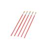 Red Handle Nylon Bristle Brush for Oil, Watercolor, and Acrylic Painting