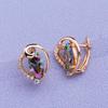 Orecchini a clip MINTHA Orecchini alla moda da matrimonio e da giorno Gioielli Orecchini in zirconia cubica per donne Orecchini color oro rosa