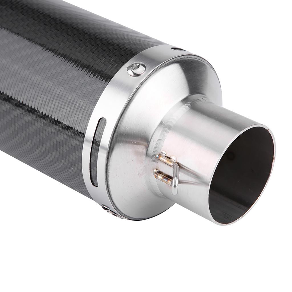 51mm Universal Motorcycle Modified Real Bright Carbon Fiber Exhaust Muffler Pipe with DB Killer