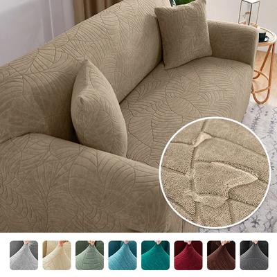 Copridivano jacquard impermeabile addensato per soggiorno Copridivano spesso Copridivano angolare a forma di L da 1/2/3/4 posti