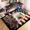 1pc The majestic American bald eagle Carpet Rug for Living Room Bedroom Home Sofa Decoration,Kids play Non-slip Floor Mat