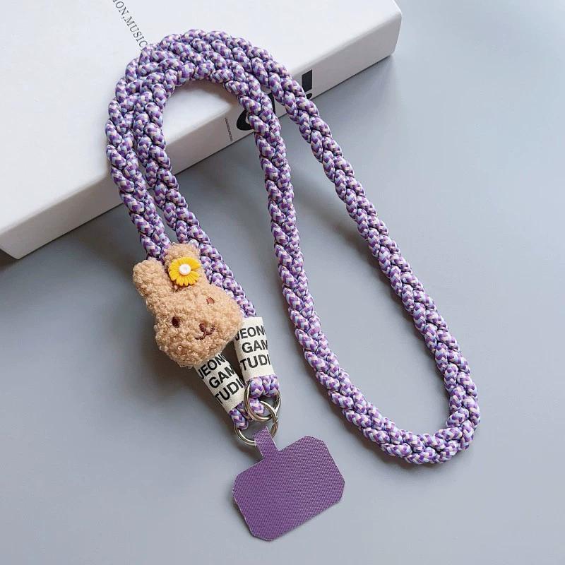 Outdoor Mountaineering Mobile Phone Lanyard Women's Belts Woven Hanging Ornaments Anti Loss Lanyards Neck Strap