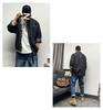 Men’s American Retro Striped Denim Long-Sleeve Shirt: Casual Versatile Spring/Autumn Jacket