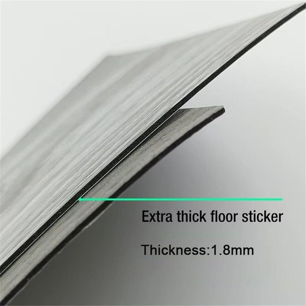 1PCS 91x15cm Self-adhesive Floor Sticker Self-adhesive Waterproof Wood Grain Floor Wallpaper Wood Grain Thicken