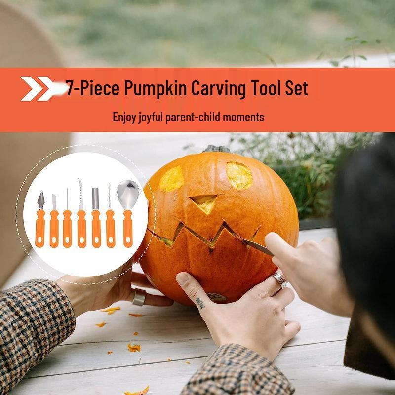Halloween Pumpkin Carving Knife & Engraving Tool Set - Stainless Steel