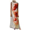 Women Boho Summer  Sleeveless Sling Printed Casual  Loose Long Dress