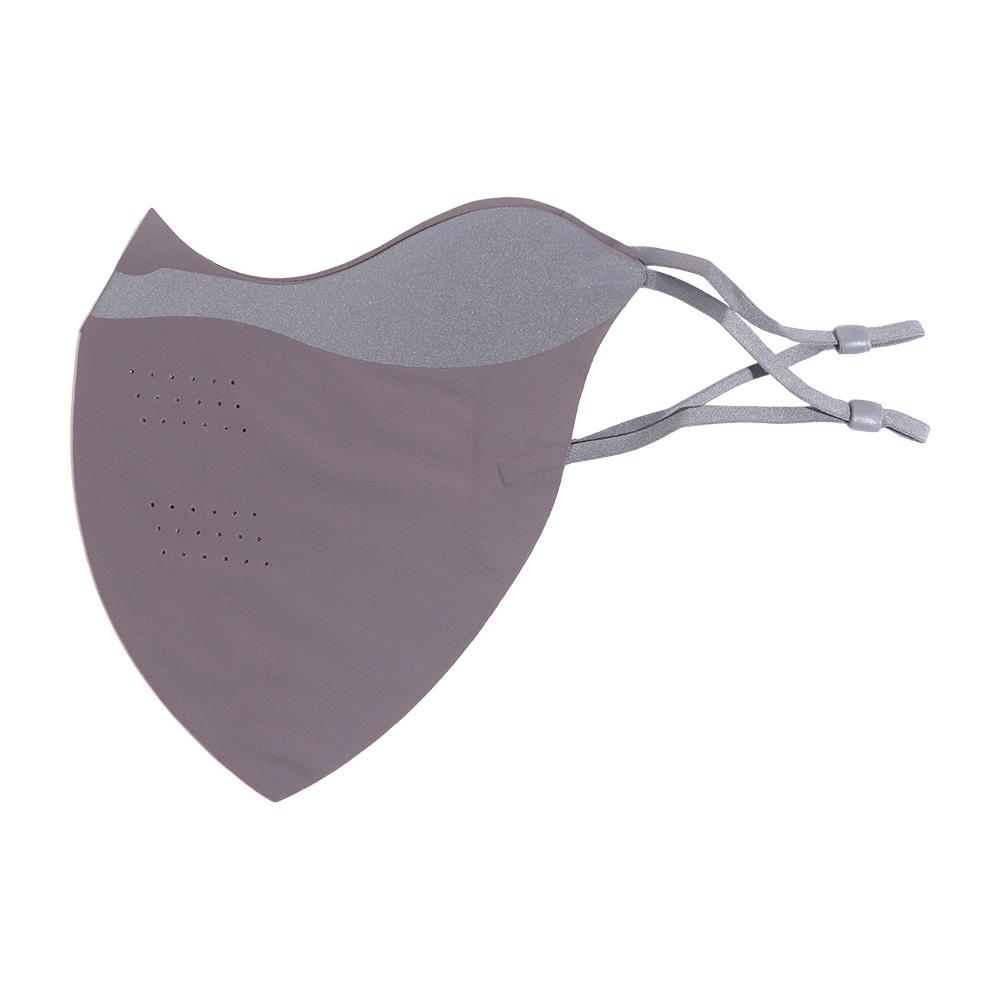 With Reflective Stripe Ice Silk Sunscreen Mask Solid Color Dustproof Cycling Face Cover Quick Drying Washable Face Veil Golf