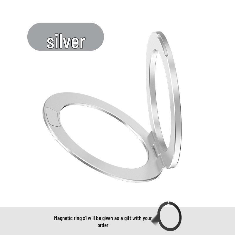 360° Magnetic Foldable Phone Ring Holder - Customizable & Retractable