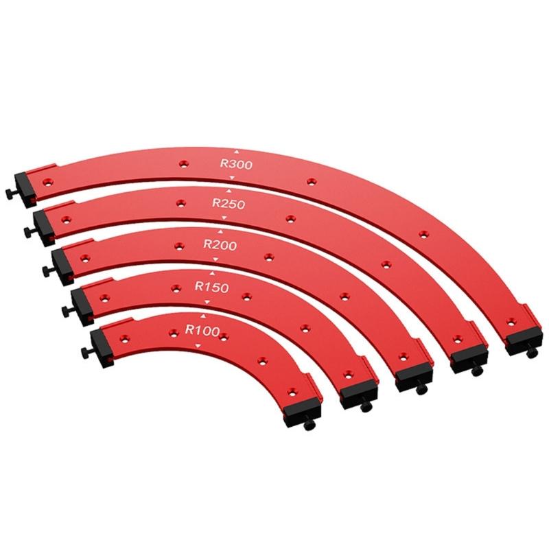 Woodworking Round Corner Radius Templates Cutting Templates Tool Routers Corner Radius Templates R100/R150/R200/R250/R300