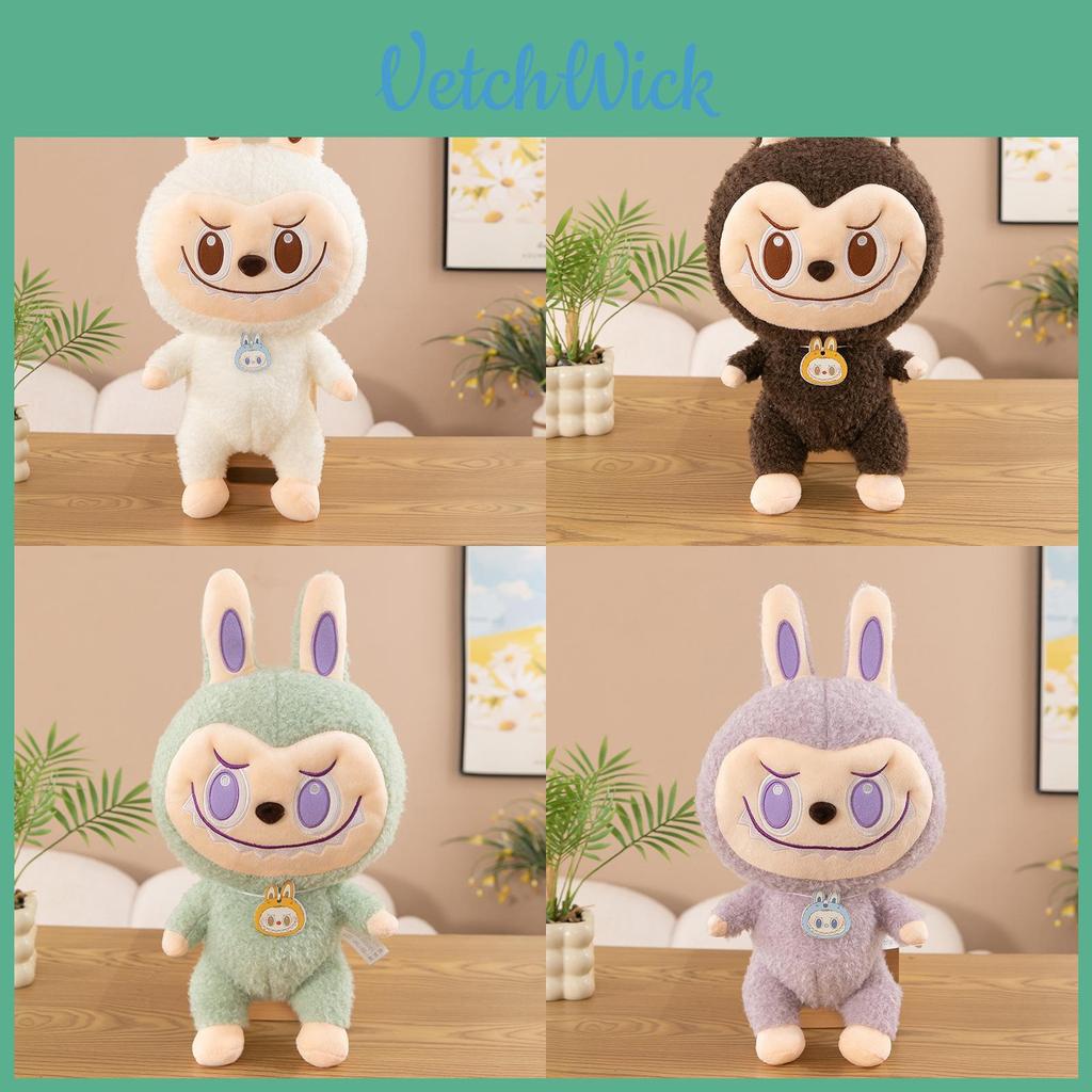 Adorable Labubu Plush Doll Soft Toy Cute Bubble Mart Figure Gift For Girls 30cm 45cm 55cm