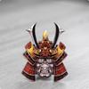 Placa Emblema Dimensional Samurai Kabuto Adesivo Metal de Alumínio para Motociclistas,