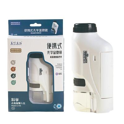 Handheld Microscope Kit Lab LED Light 60X 120X Home School Biological Science Educational  For Children Brinquedo STEM