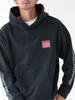 B:MING LIFE STORE by BEAMS Manhattan Portage Peach Skin Sleeve Print Hoodie, Men's, Black, Size S_92130014647