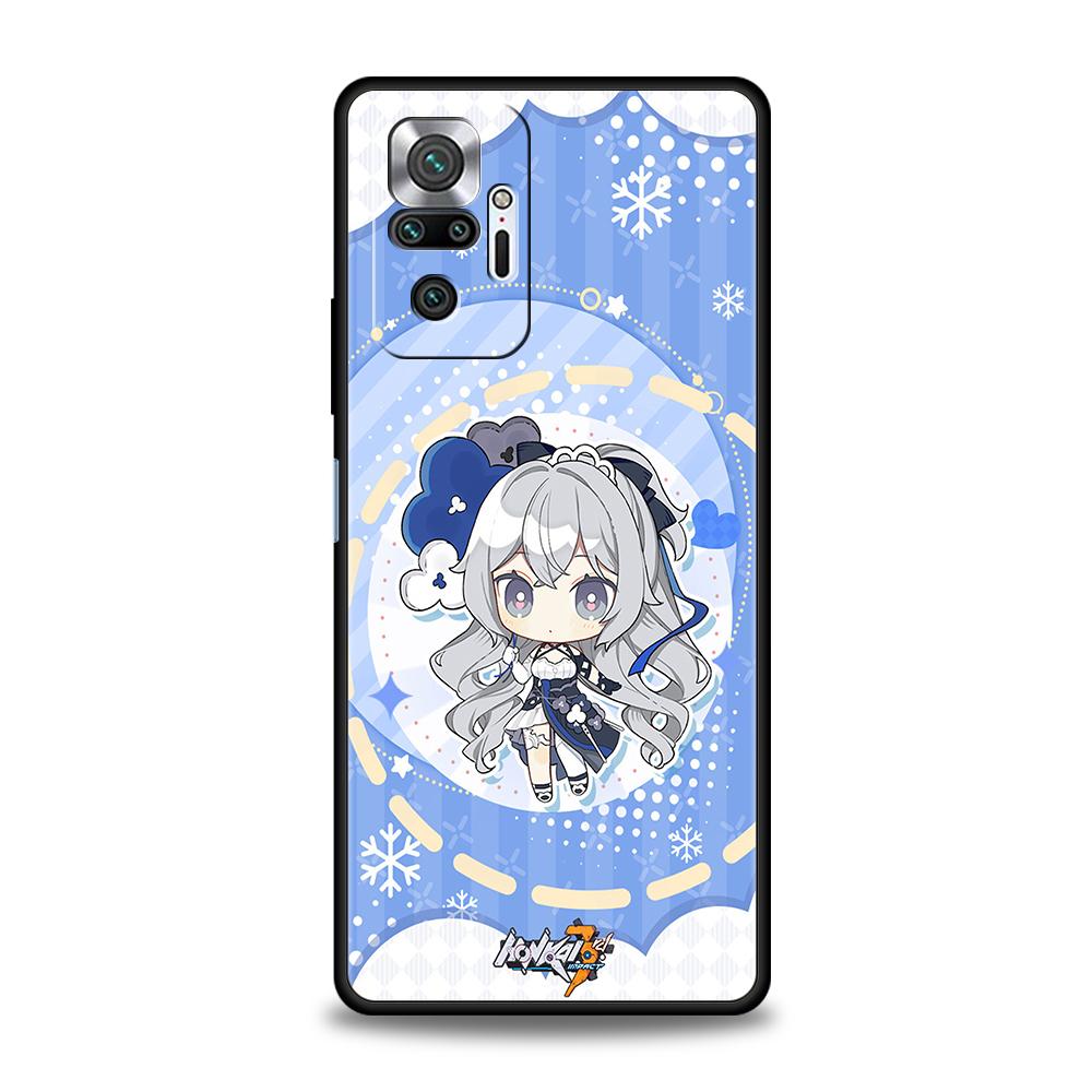 

Милый чехол для телефона Honkai Impact 3rd Game для Xiaomi Redmi Note 12 5G 10C 10 11 9 8 Pro Plus 9S 7 8T 9T 9A 8A 9C K40, игровой чехол Redmi Note 8T