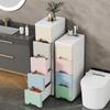 Wide Gap Drawer-Style Cabinet: Kitchen/Bathroom Narrow Storage Shelf Box (15/18/25 Width).