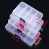 8/10 Grids Transparent Plastic Storage Jewelry Box Compartment Adjustable Portable Storage Box for Bead Earrings Jewelry Storage