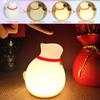 USB Rechargeable Color Changing Cat Night Light Soft Silicone Cute Cordless Touch Light 3 Modes RGB Nursery Sleeping Lamp