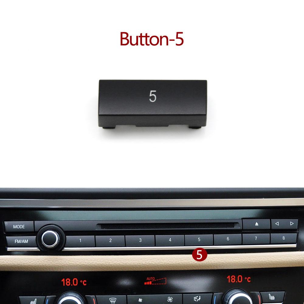 Dashboard Multimedia Radio CD Player Digit Button Switch Cover For BMW 5 5GT 6 7 Series F07 F06 F12 F13 F10 F11 F18 F01 F02 F04