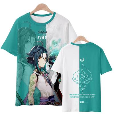 T-shirts Game Genshin Impact 3D Print Streetwear Heren Dames Casual Mode Oversized Korte Mouw T-shirt Kinderen Tees Tops Kleding