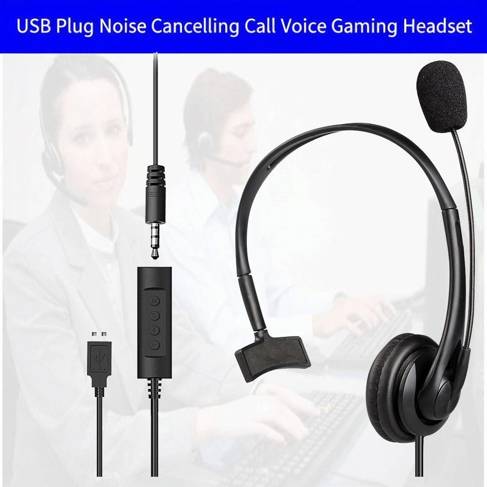 Over Ear Design Overhead Headset Noise Cancelling Unilateral Call Earphones Walkie Talkie Headset