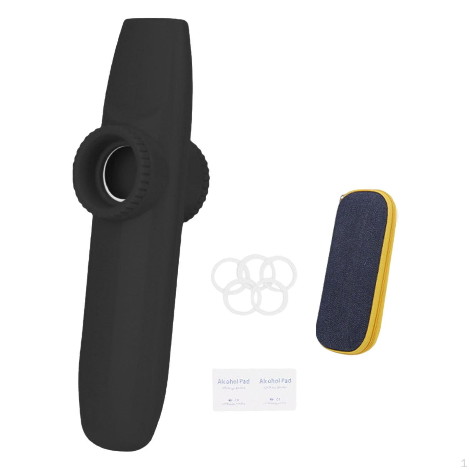 

Казу Флейта Принадлежности для Мероприятий Компактный Дизайн со Сменными Пленками для Любителей Музыки чёрный