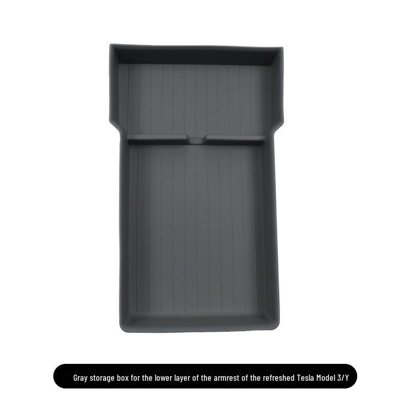 Tesla Model Y/3 Center Console Organizer: Lower Layer Armrest Storage Tray