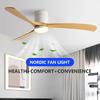 Low Floor Ceiling Fan 42/52 Inch LED Light Supports Remote Control Of Living Room, Dining Room, Bedroom Study Room, DC Fan Light