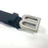 BALENCIAGA 655956 B Buckle Accessories belt Leather Black